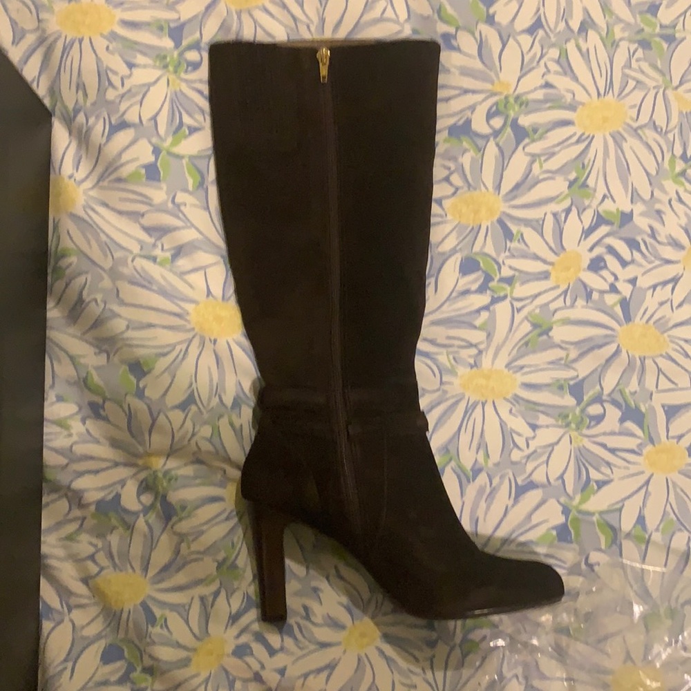 Talbots Coffee Bean Brown Suede Boots 279$ Retail NWT